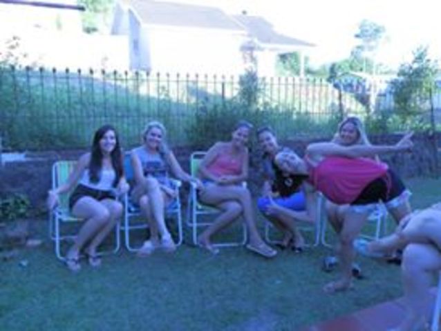 Janta com as colegas