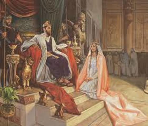 Esther saves her people from Haman and Xerxes