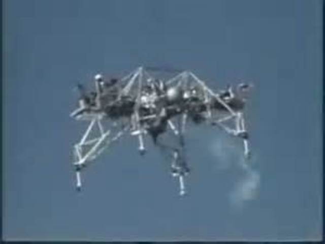 Flying BedStead the first flight in the lunar landing program