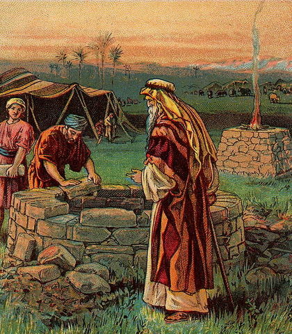 Isaac, father of Esau and Jacob, die
