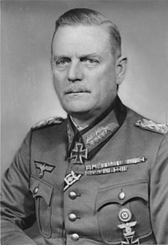 Adolf Hitler orders his military leaders to review Case Otto for the invasion against Austria