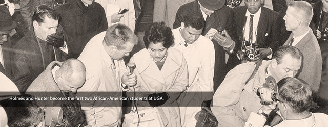 First blacks to enter UGA-Holmes and Hunter
