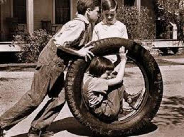The tire on Boo Radlys porch