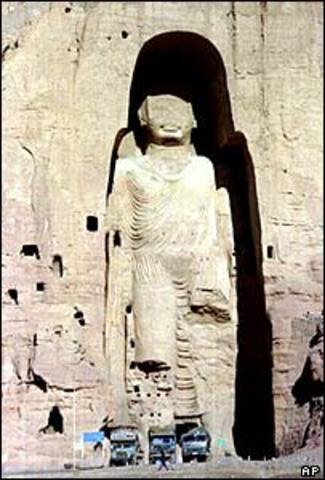 Taliban blows up giant Buddah statues mentioned in the novel