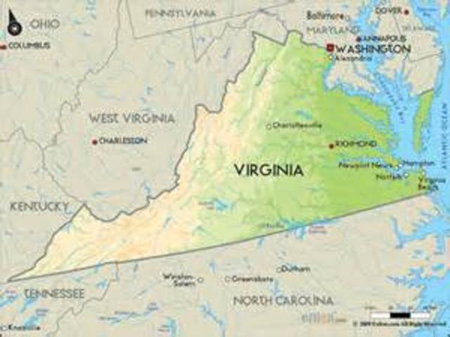 first colony founded " virgina"