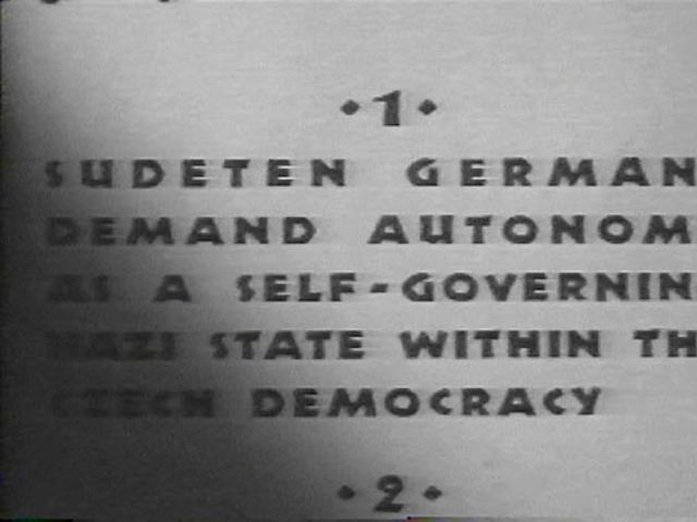 Hitler Demands the Sudetenland