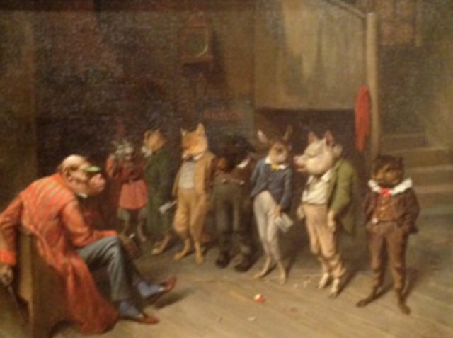 William Holbrook Beard painted "School Rules"