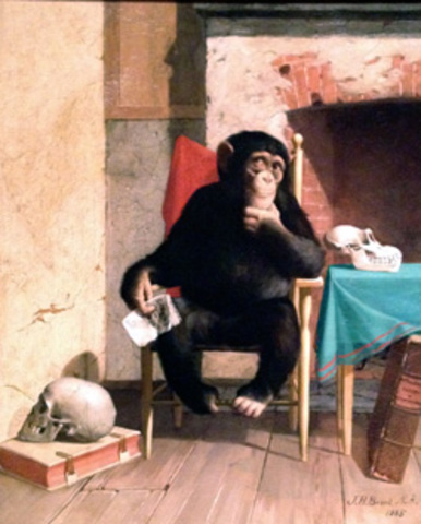 James Henry Beard painted “It is Very Queer, Isn’t It?”