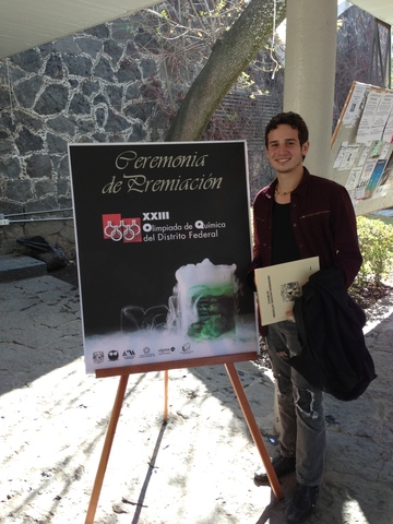 Obtuve 1 lugar en la olimpiada nacional de química de la UNAM