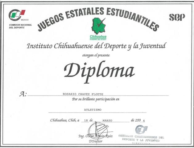 Participación en Atletismo