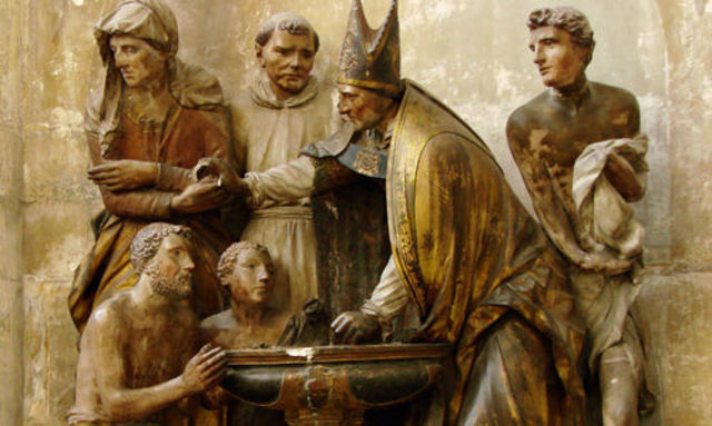 Sn Ambrosio bautiza a Sn Agustín