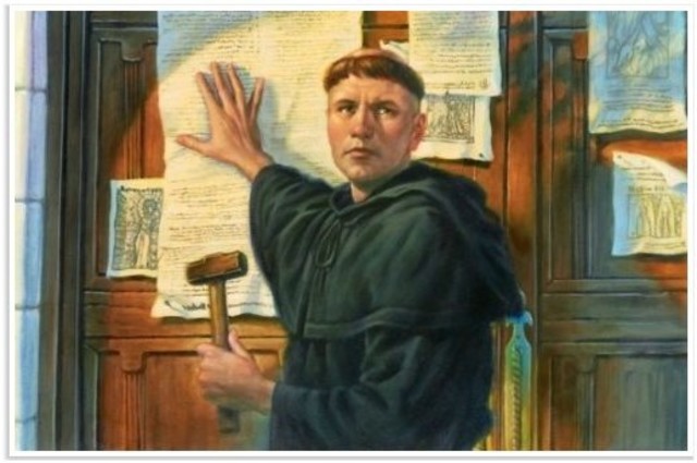 Martin Luther posts his 95 Theses