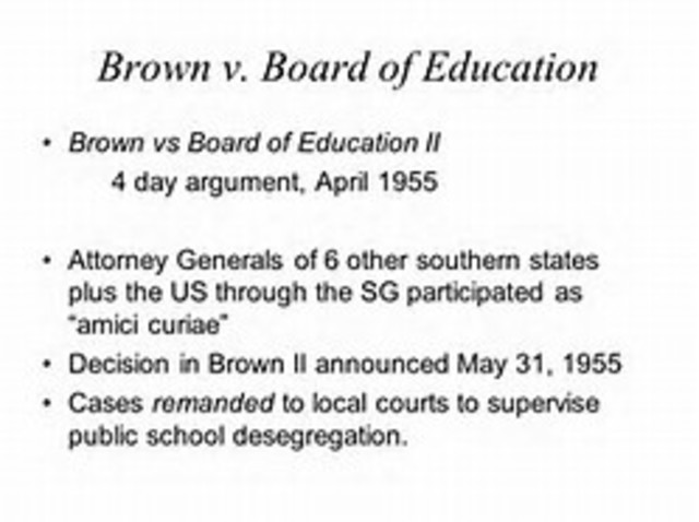 Brown VS Board descion