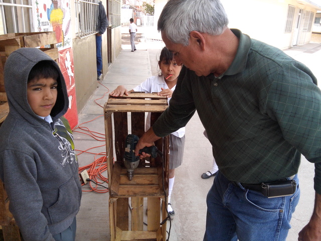 inicio de estructura del vivero escolar