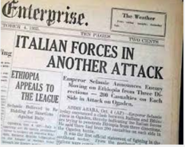 Fascist Italy invades
