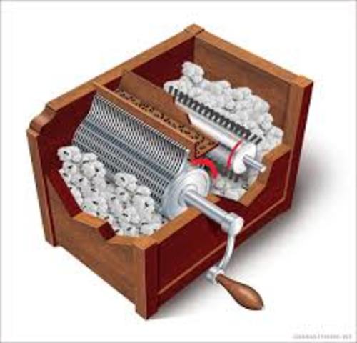 Eli Whitney creates the cotton gin
