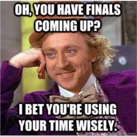 FINALS, SEMESTER IS ALMOST COMPLETE