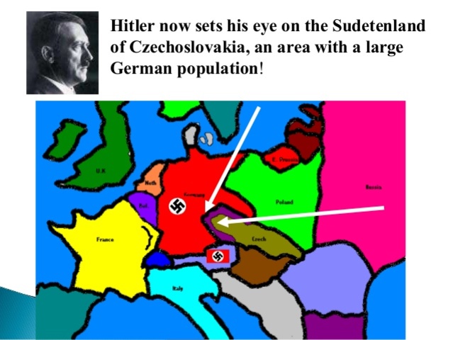 Hitler Aims for Sudetenland
