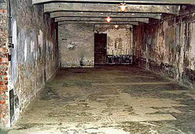 First experimental use of gas chambers at Auschwitz