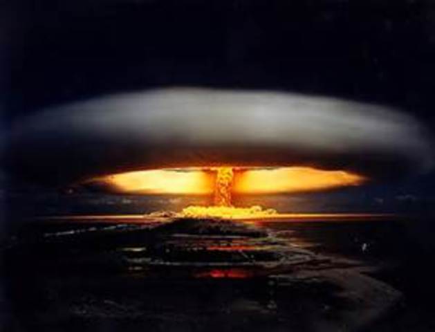 U.S test the hydrogen bomb
