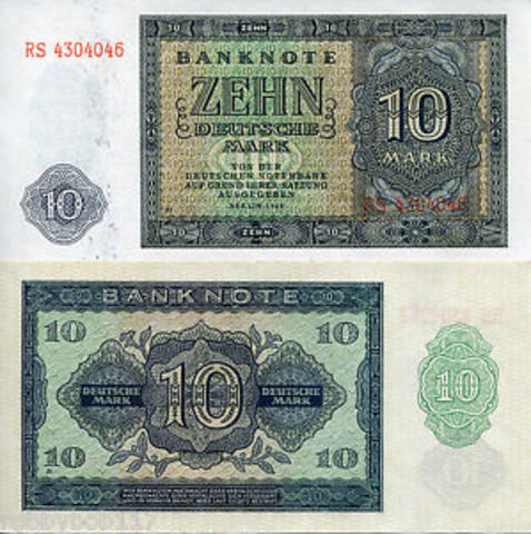 New currency in Germany.