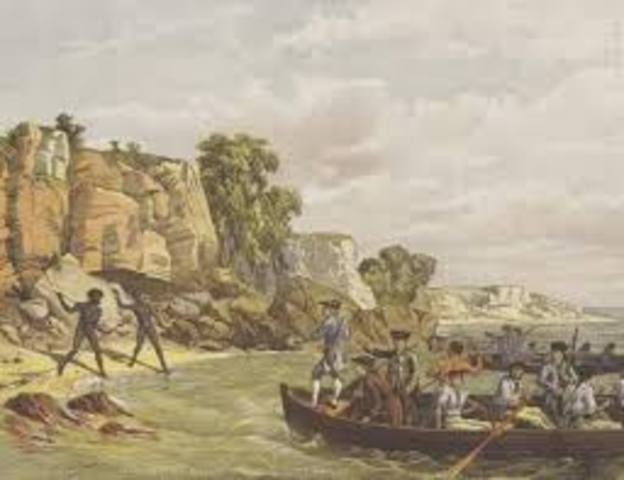 arrived in botany bay