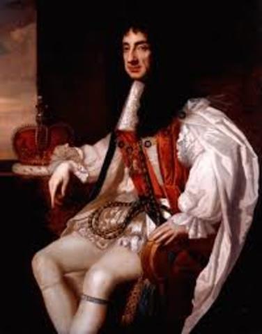 Major Event- Charles II restored monarchy in England