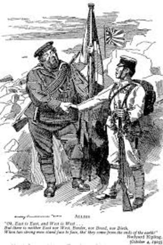 Britian entered into an alliance with Russia