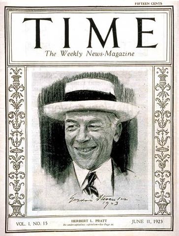Time Magazine's first publishing.