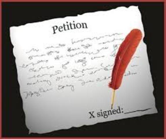Signing of the Petition of Right