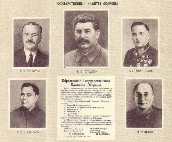 Создание Государственного Комитета Обороны (ГКО)
