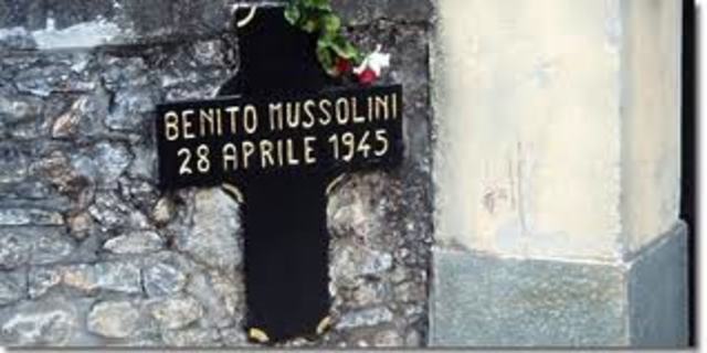 Mussolini was shot