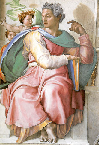 Michelangelo paints the Sistine Chapel at Vatican City in Italy