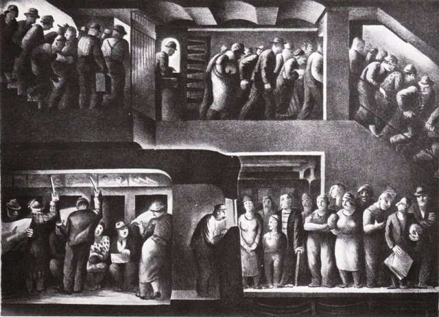 Benton Murdoch Spruance's "The People Work (Morning)"