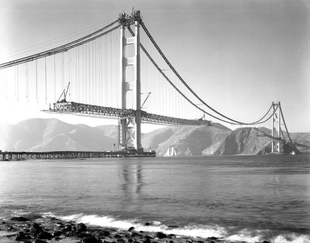 Construction of Golden Gate Bridge Begins