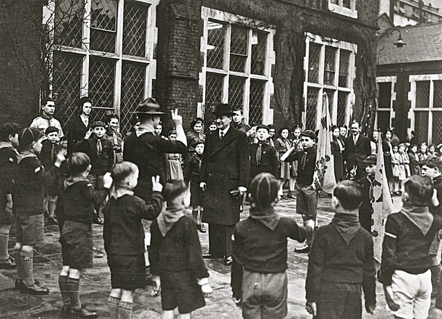 Attlee with the Scouts
