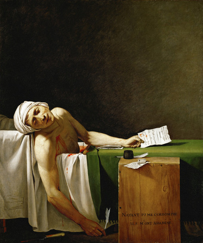 "The Death of Marat" by Jacques- Louis David