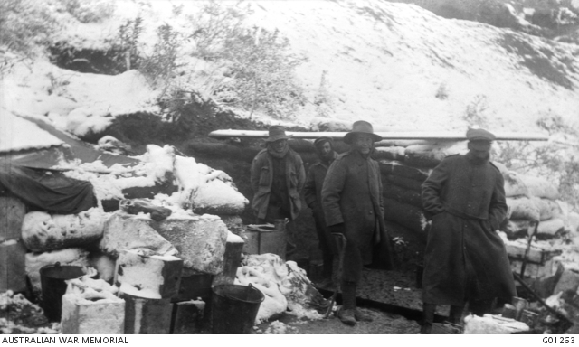 Snowstorm on Gallipoli Campaign