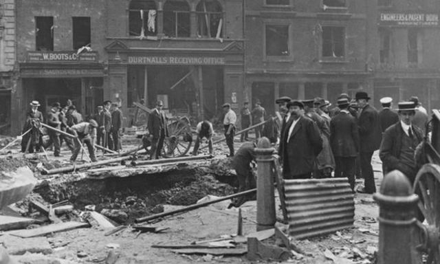 First German air raids on Central London