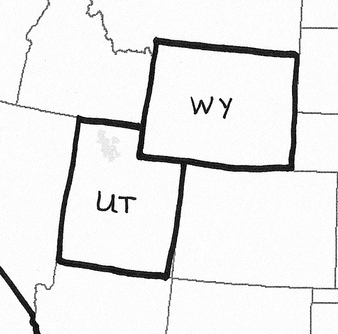 Wyoming and Utah grant women the right to vote