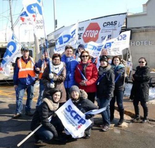 Manifestation à l’Hôtel-Dieu d’Arthabaska
