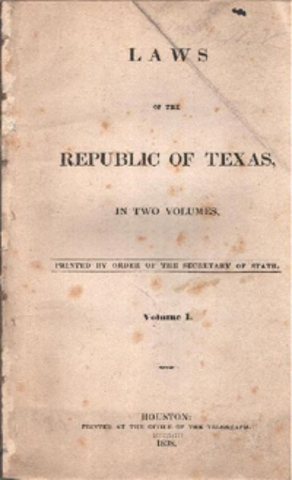 The Constitution of the Republic of Texas
