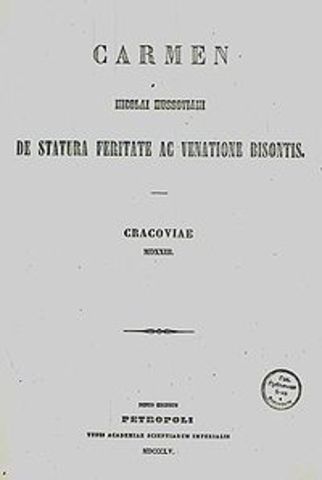 Создана поэма "Песня про зубра".