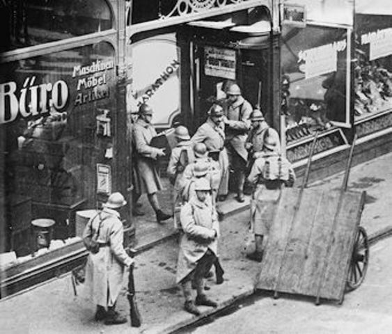 Germans React to French Invasion of the Ruhr