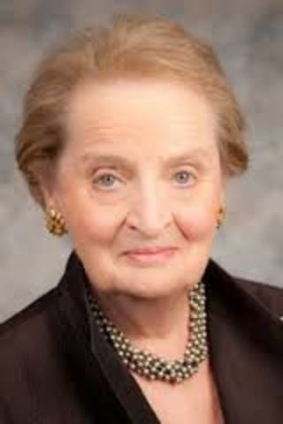 Madeleine Albright became first female US Secretary of State