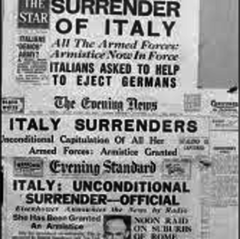 Italian Forces Surrender