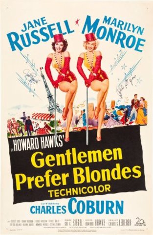 "Gentlemen Prefer Blondes" (1953), Hollywood Glamour and the French Woman (France)