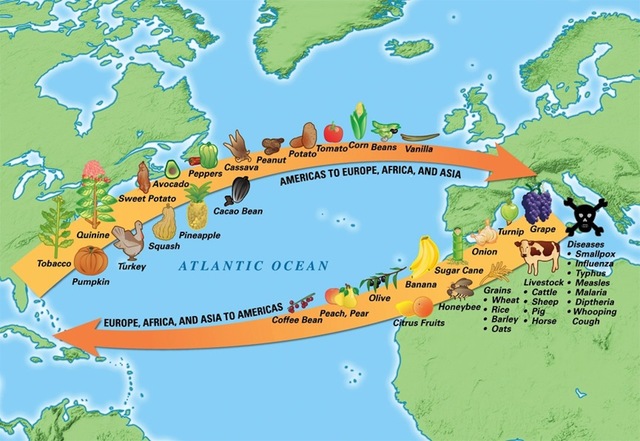 Columbian Exchange began