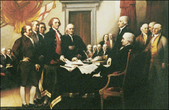 signing of the Declaration of Independence