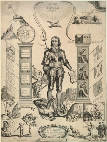 "Cromwell between Two Pillars" by William Faithorne